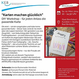 Banner Karten machen glücklich - für jeden Anlass die passende Karte