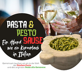 Banner Kochabend: Pasta & Pesto Sause
